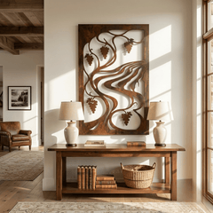 The Vineyard - Metal Wall Art - Umber - Anthem Classic