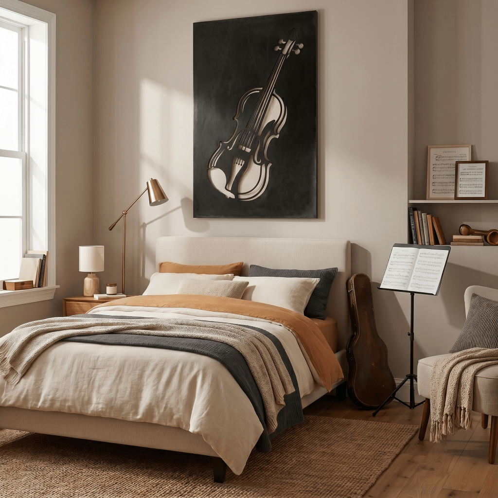 The Violin - Metal Wall Art - Anthem Classic