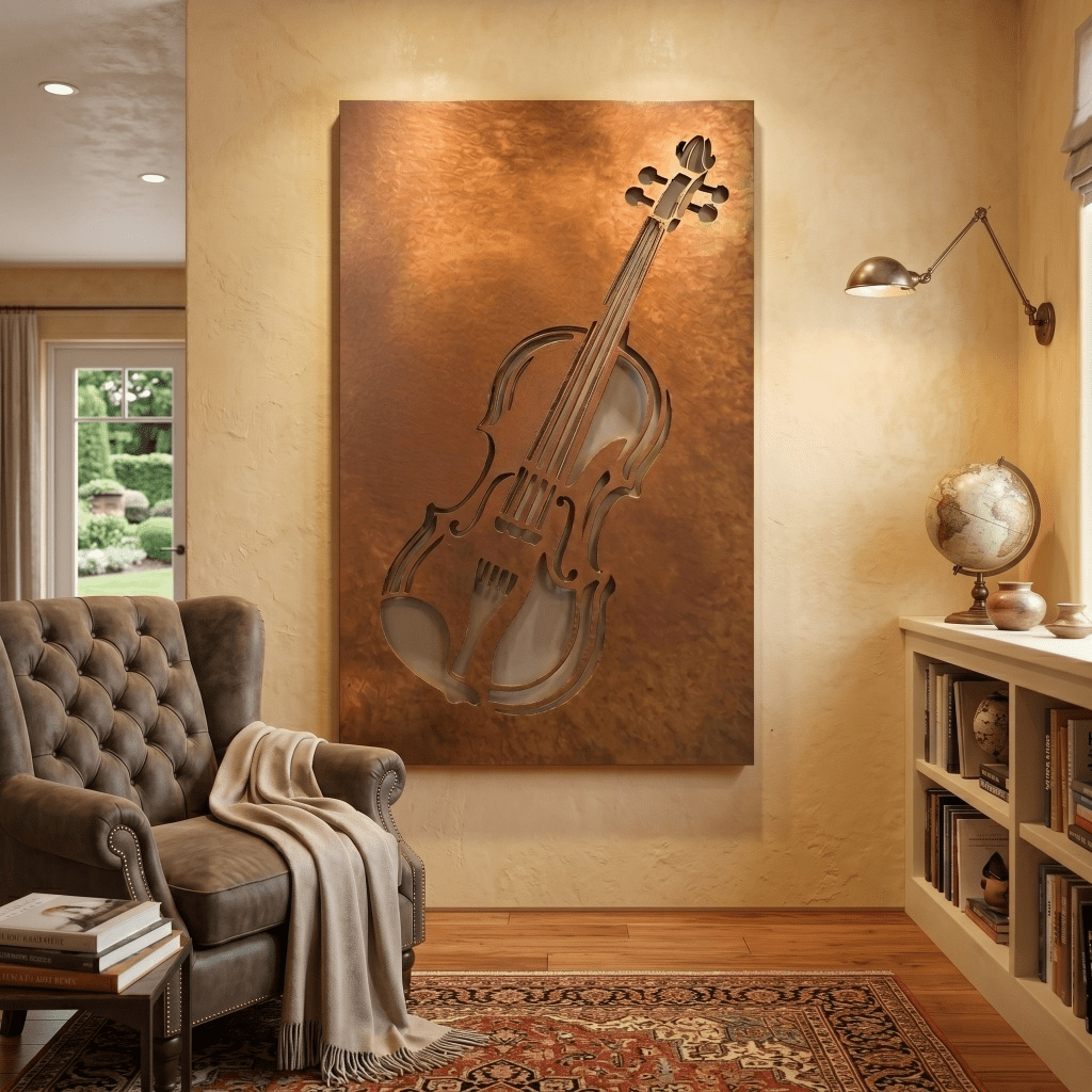 The Violin - Metal Wall Art - Anthem Classic