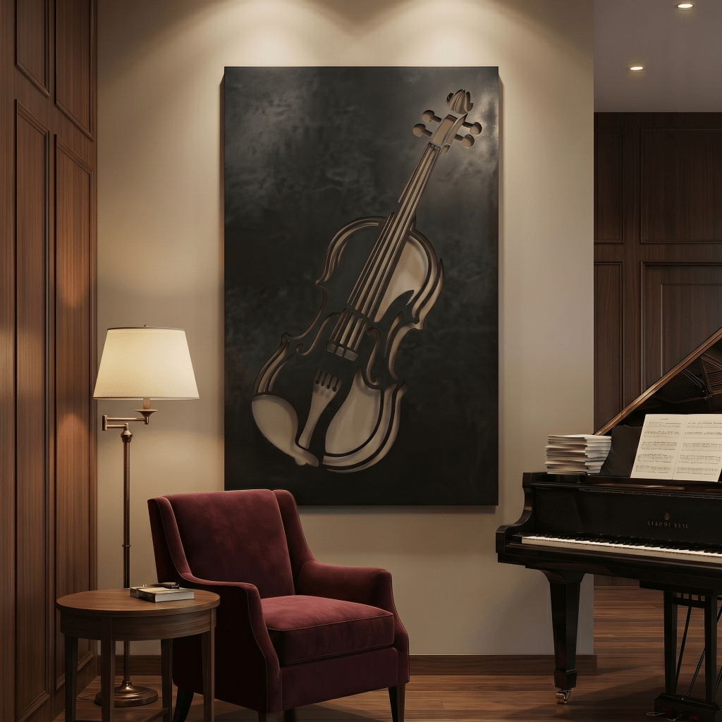 The Violin - Metal Wall Art - Anthem Classic