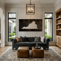 The Virginia - Metal Wall Art - Umber