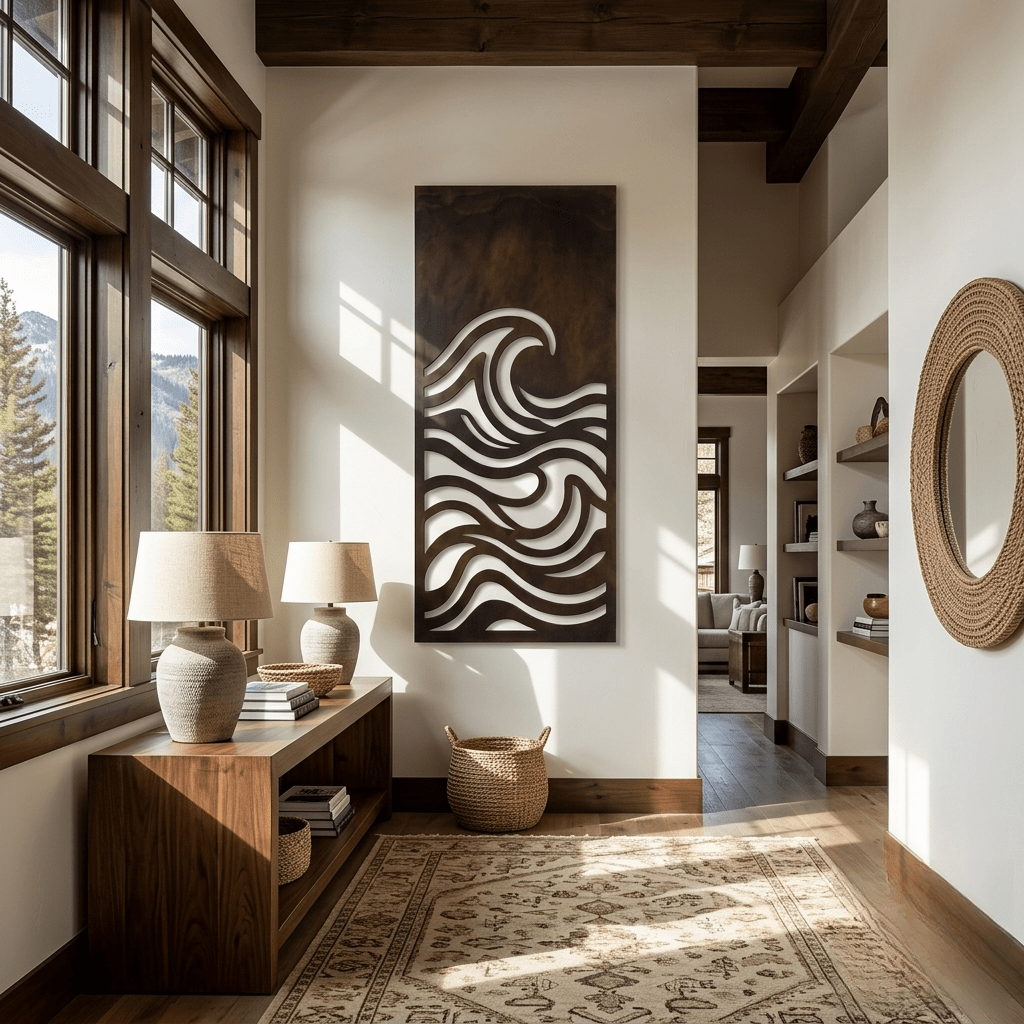 The Wave - Metal Wall Art - Umber - Anthem Classic