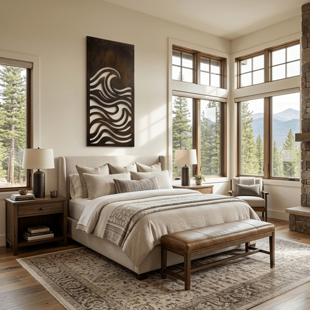 The Wave - Metal Wall Art - Umber - Anthem Classic
