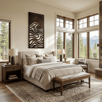 The Wave - Metal Wall Art - Umber