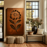 The West Virginia Rhododendron - Metal Wall Art - Oxide