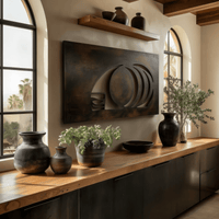 The Whiskey Barrel - Metal Wall Art - Umber