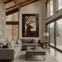The Whitehart - Metal Wall Art - Umber