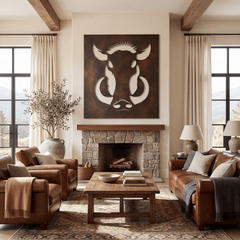 The Wild Boar - Metal Wall Art - Umber - Anthem Classic