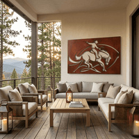 The Wild Stallion - Metal Wall Art - Oxide