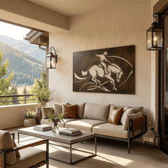 The Wild Stallion - Metal Wall Art - Umber - Anthem Classic