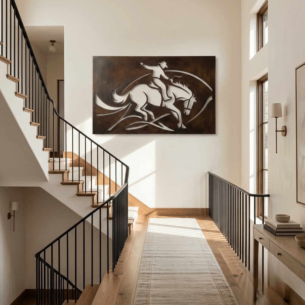 The Wild Stallion - Metal Wall Art - Umber - Anthem Classic