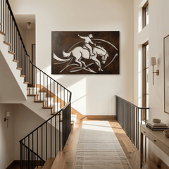 The Wild Stallion - Metal Wall Art - Umber - Anthem Classic