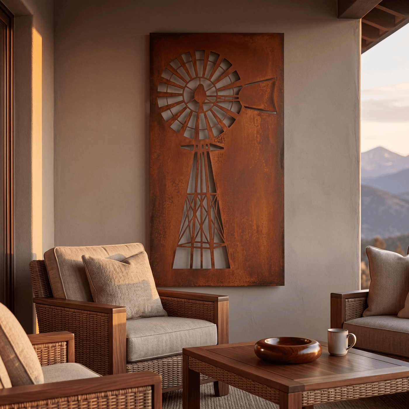 The Windmill - Metal Wall Art - Oxide - Anthem Classic