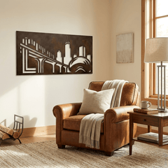 The Windy City - Metal Wall Art - Umber - Anthem Classic