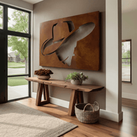 The Wrangler - Metal Wall Art - Oxide