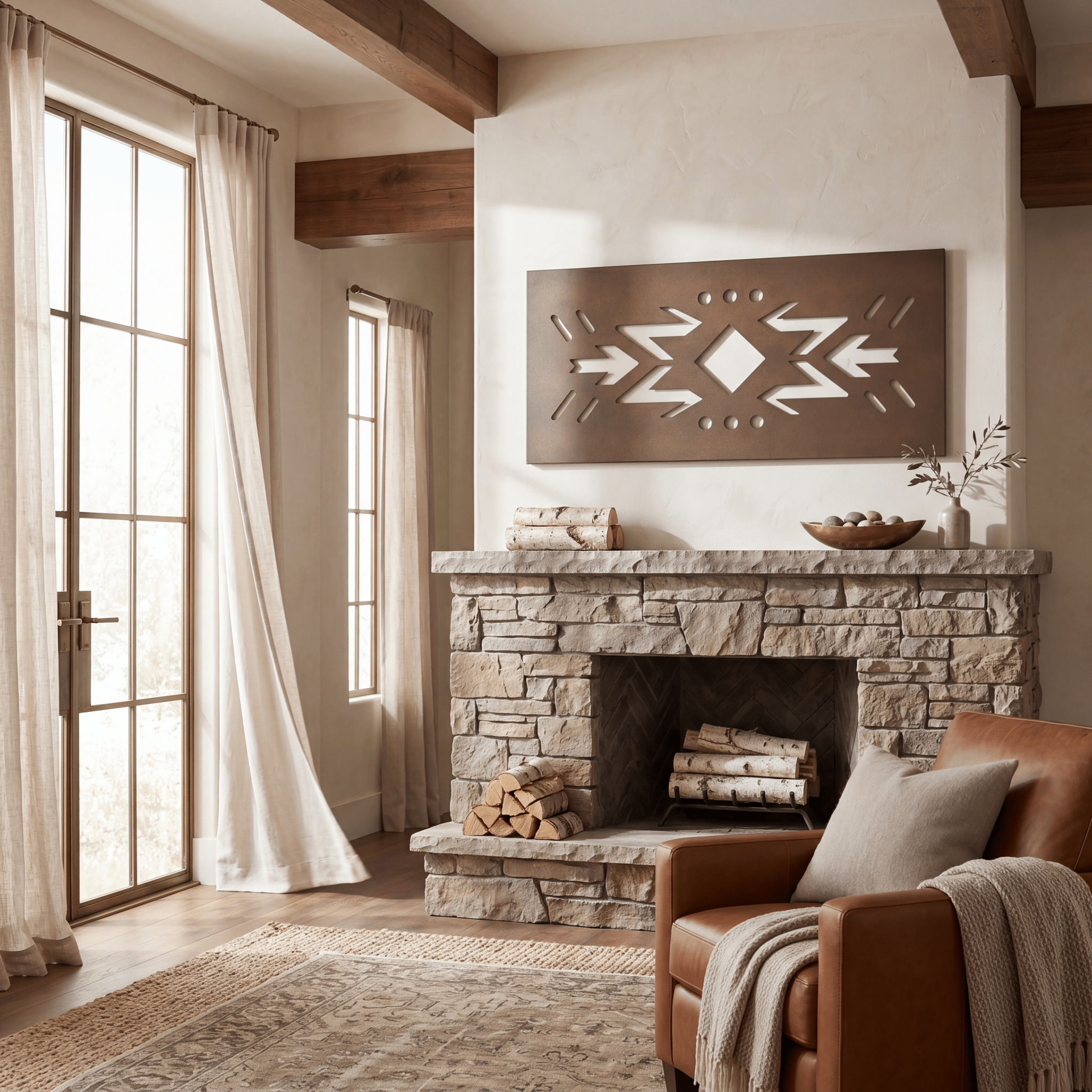 The Xochitl - Metal Wall Art - Umber - Anthem Classic