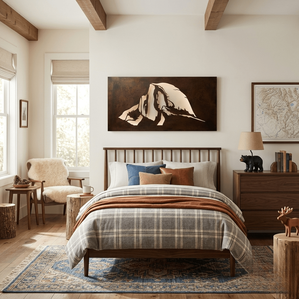 The Yosemite Valley - Metal Wall Art - Umber - Anthem Classic