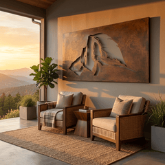 The Yosemite Valley - Metal Wall Art - Umber - Anthem Classic