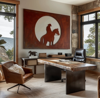The Moonrider - Metal Wall Art