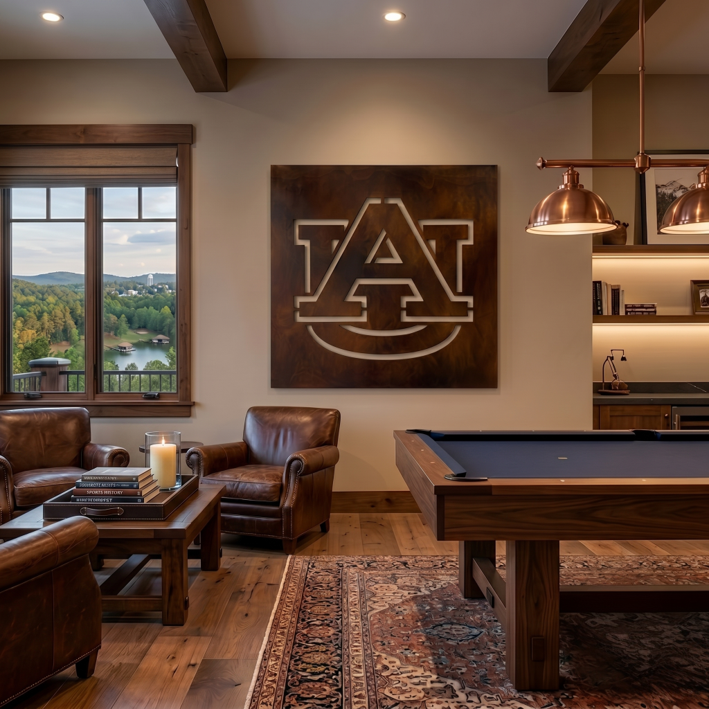 The Auburn - Metal Wall Art - Umber