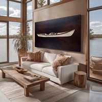 The Eddyline - Metal Wall Art - Umber