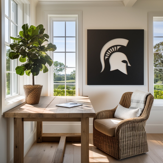 The Spartan - Metal Wall Art - Square Forge