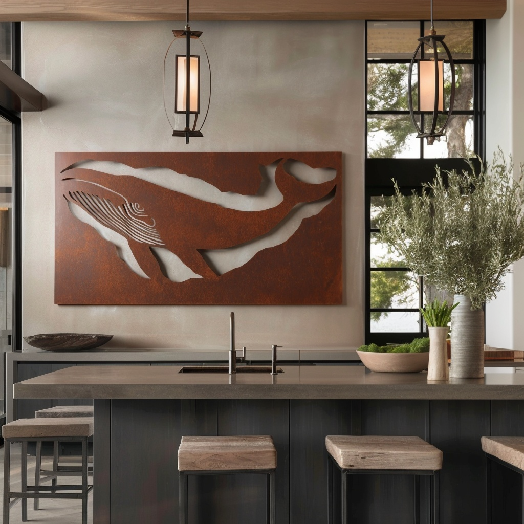 The Massachusetts Right Whale - Metal Wall Art