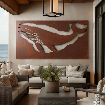 The Massachusetts Right Whale - Metal Wall Art