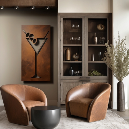 The Dirty Martini - Metal Wall Art