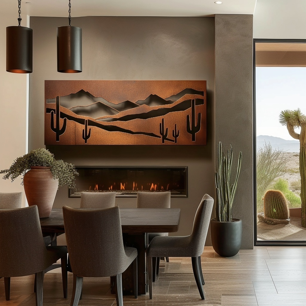 The Rincon Mountains - Metal Wall Art