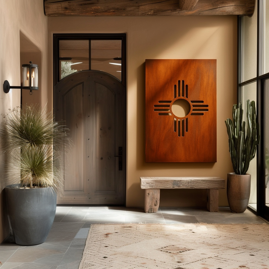 The New Mexico Zia Sun - Metal Wall Art