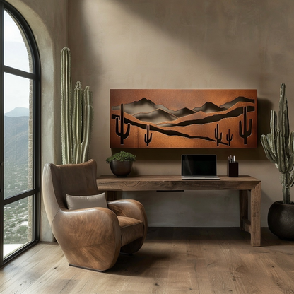 The Rincon Mountains - Metal Wall Art