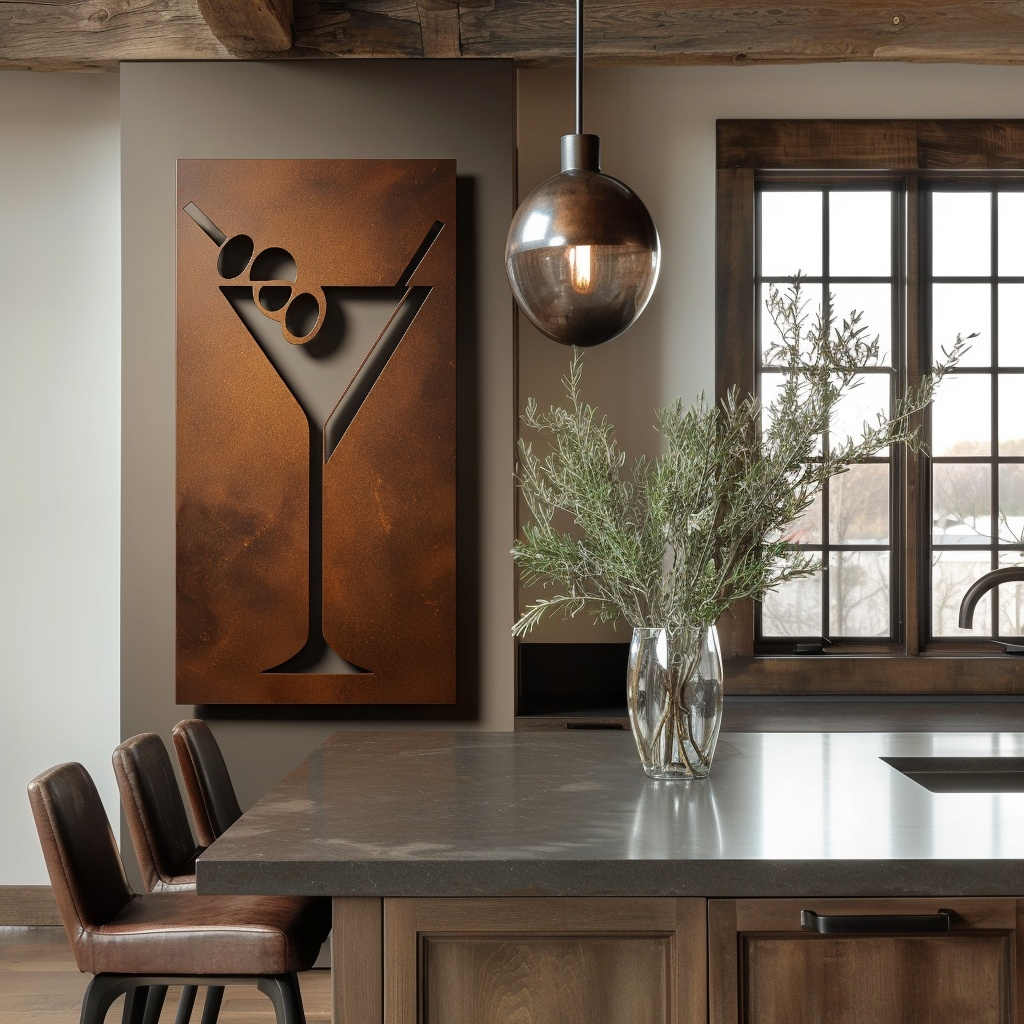 The Dirty Martini - Metal Wall Art