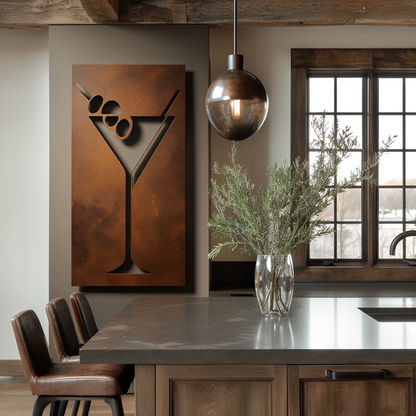 The Dirty Martini - Metal Wall Art