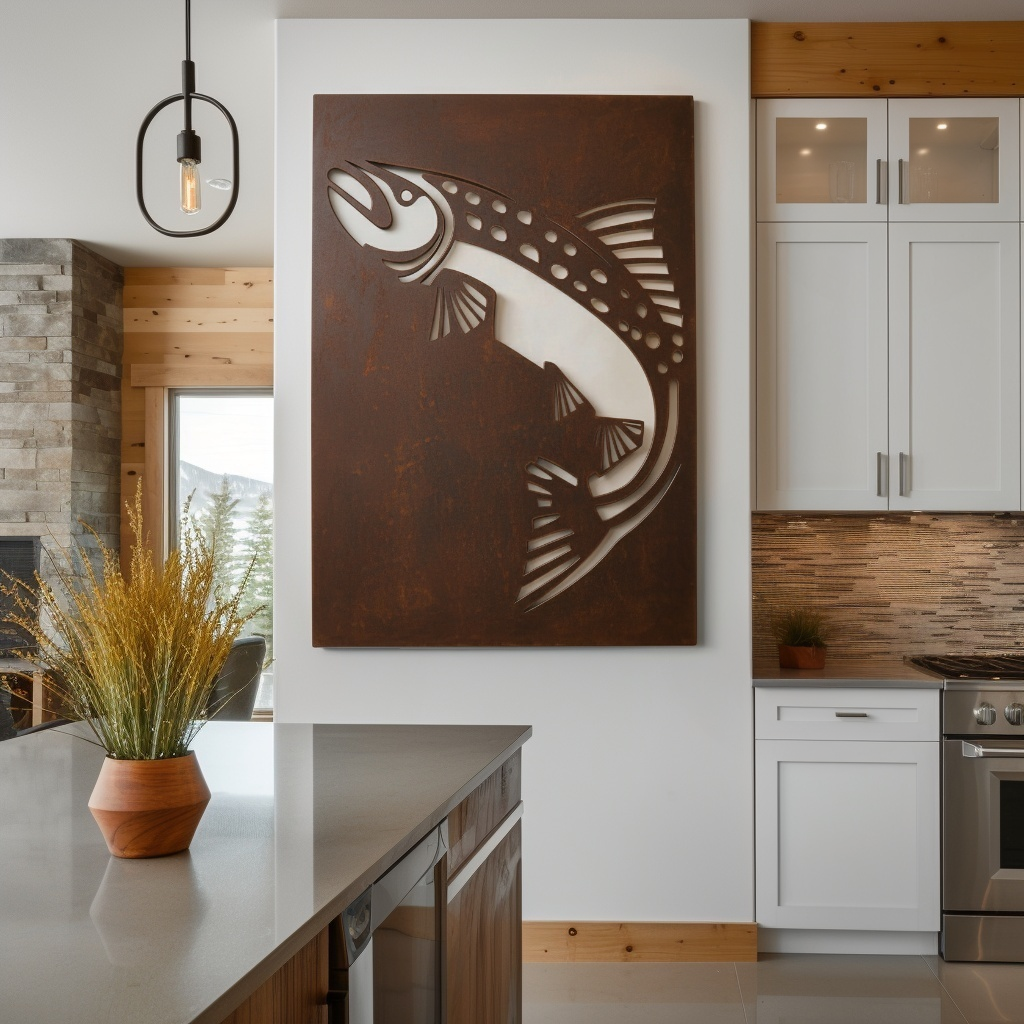 The Washington Steelhead trout- Metal Wall Art