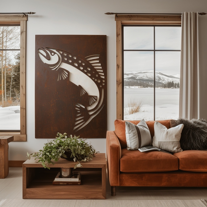 The Washington Steelhead trout- Metal Wall Art