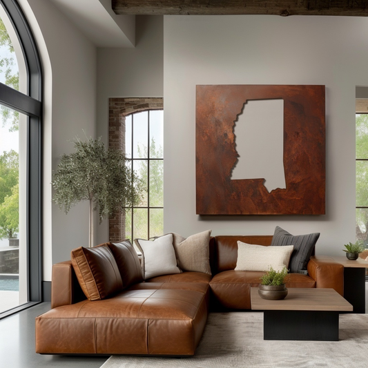 The Mississippi - Metal Wall Art