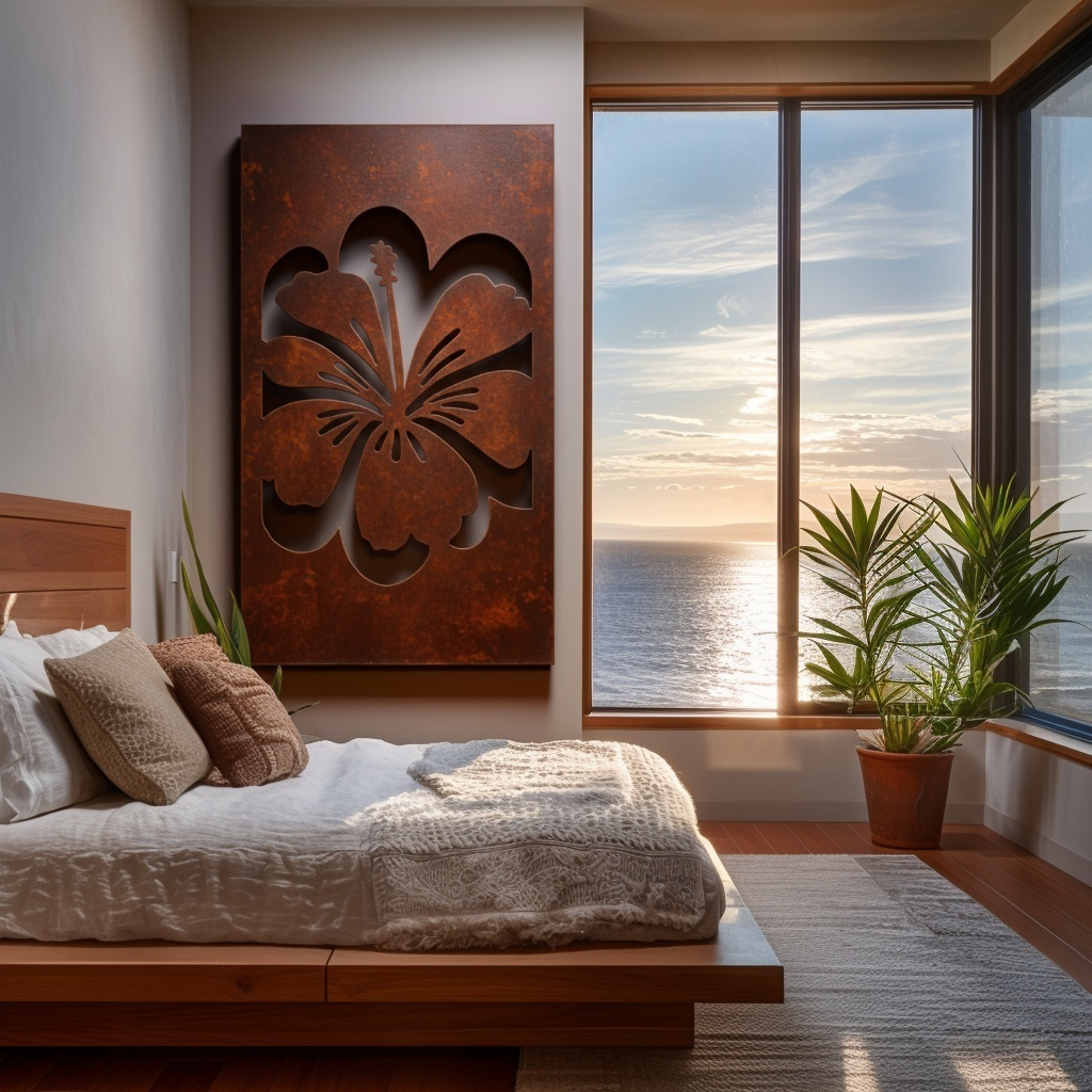 The Hawaii Hibiscus - Metal Wall Art