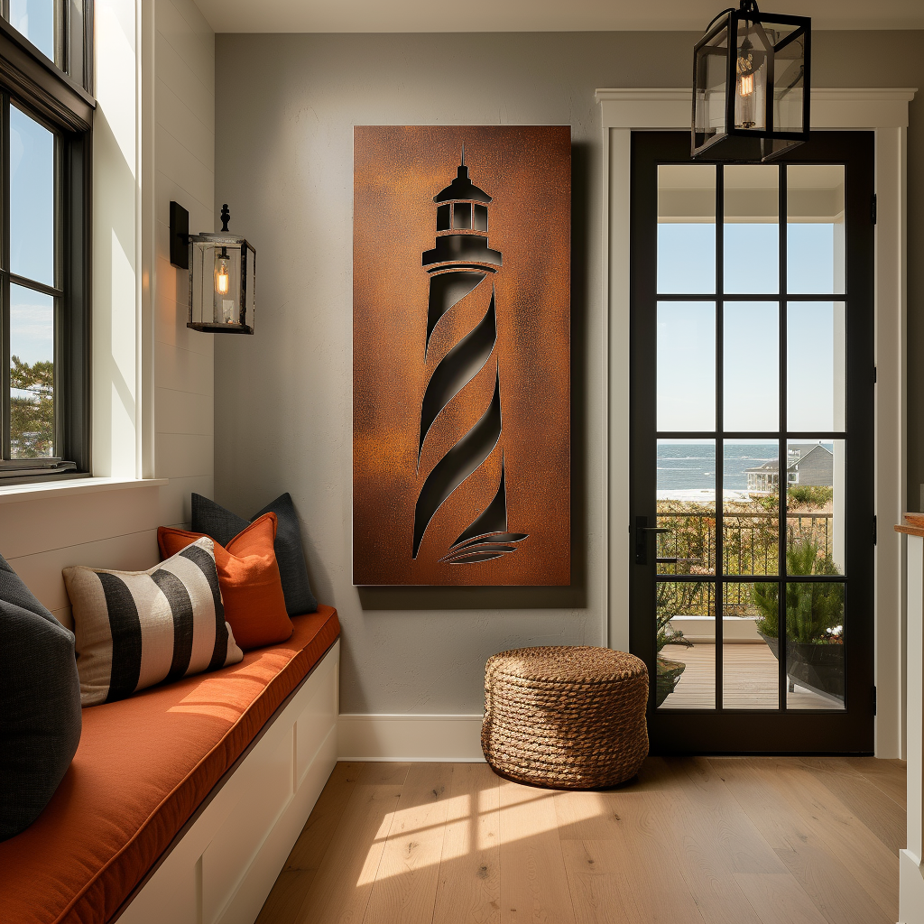 The Rhode Island Lighthouse - Metal Wall Art