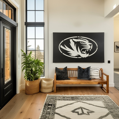 The Oval Tiger - Metal Wall Art - Landscape Forge