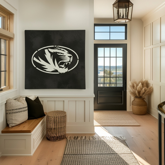 The Oval Tiger - Metal Wall Art- Square Forge
