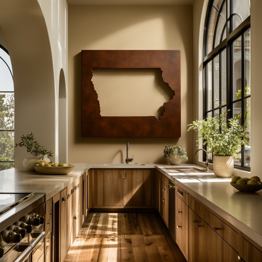 The Iowa - Metal Wall Art