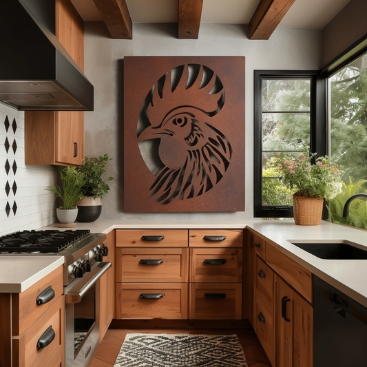 The Delaware Blue Hen - Metal Wall Art