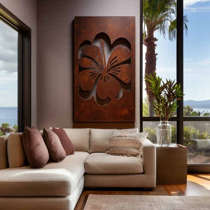 The Hawaii Hibiscus - Metal Wall Art